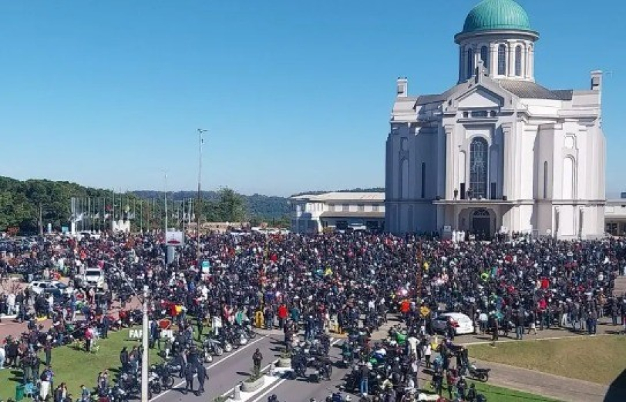 47ª Romaria dos Motociclistas reúne multidão no Santuário de Caravaggio