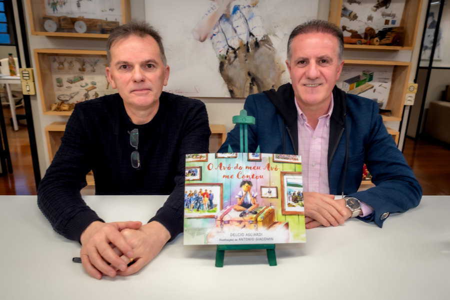 Delcio Agliardi lança livro infantil que retrata descobertas e sofrimentos dos imigrantes italianos