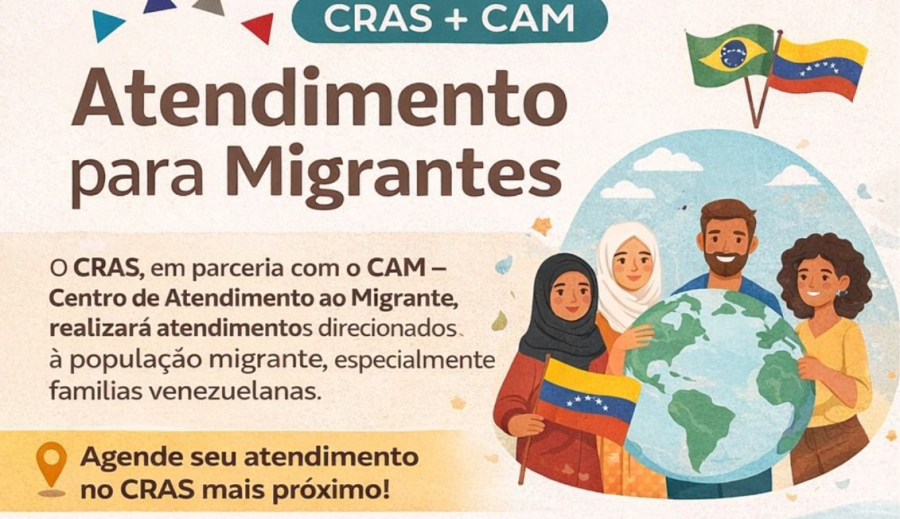 Farroupilha realiza ação de apoio a migrantes com atendimentos nos CRAS