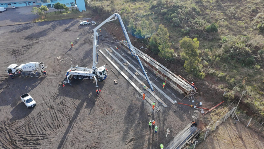 CSG avança em obra de R$ 13 milhões na ERS-122 com concretagem da primeira viga do novo viaduto em Caxias do Sul